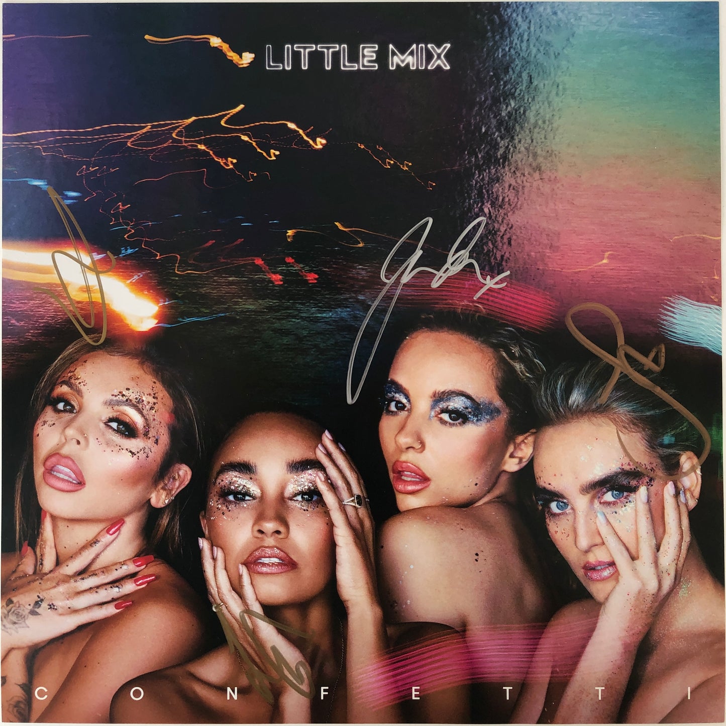 Little Mix Confetti black vinyl & signed insert