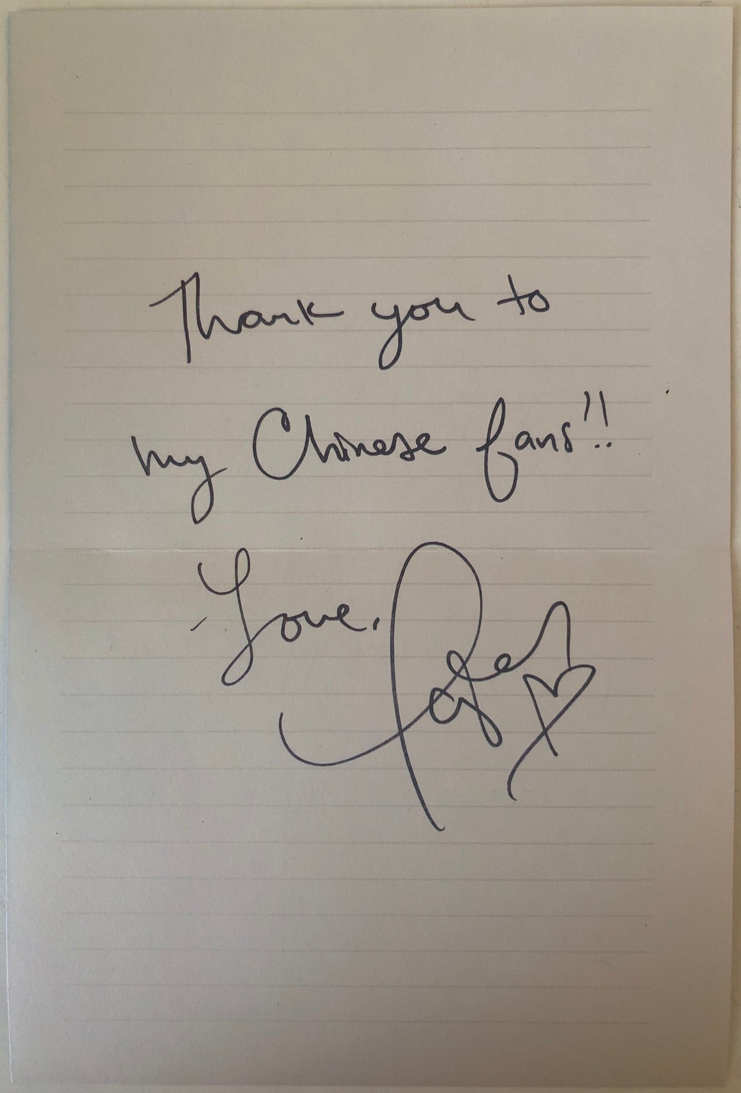 Taylor Swift handwritten note & Lover CD